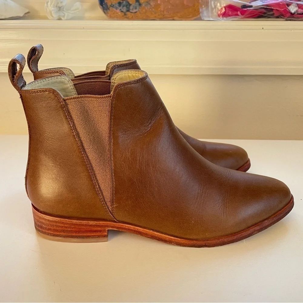 Nisolo Eva Everyday Chelsea Ankle Bootie Brown Water-resistent Memory Foam 7.5 - Picture 5 of 10